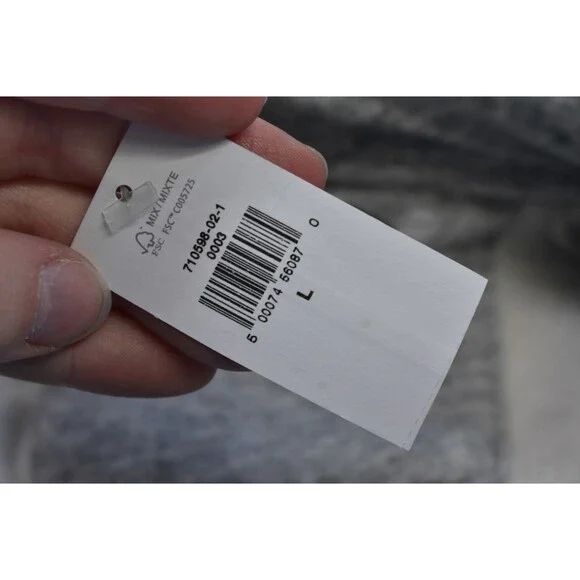 Banana Republic Hoodie Mens Large Gray Clean Fleece Pullover Heat Gry New NWT - Picture 7 of 12